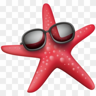 Wearing Sunglasses Sea Starfish Png File Hd Clipart - Starfish, Transparent Png