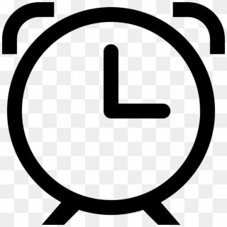 Image Black And White Library Alarm Png Icon Free Download - Clock Icon Png Small, Transparent Png