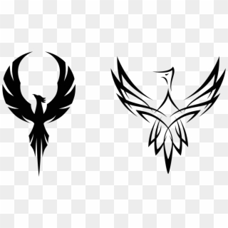 Phoenix Tattoos Free Download - Silhouette Of A Phoenix, HD Png Download