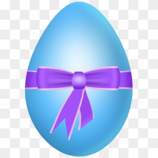 Purple Easter Egg Clipart - Blue And Purple Easter Egg, HD Png Download