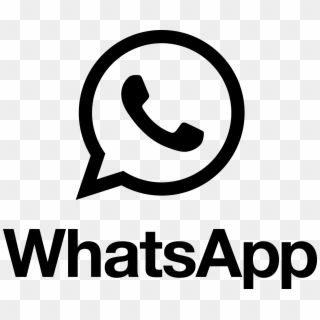 Download - Whatsapp Logo Black And White, HD Png Download