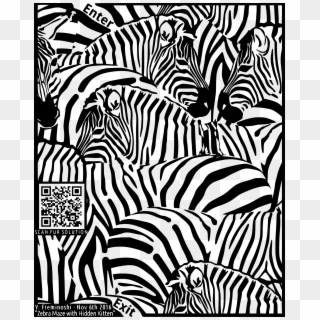 This Free Icons Png Design Of Zebras Maze With Hidden, Transparent Png