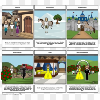 Beauty And The Beast - Beauty And The Beast Storyboard, HD Png Download