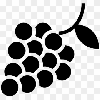 Png File Svg - Grapes Png Black And White, Transparent Png