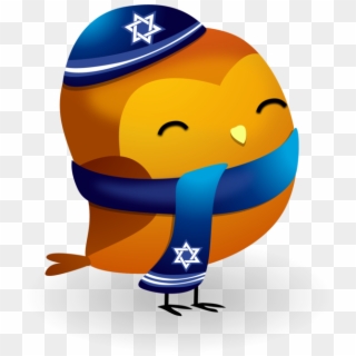 Baby Owl With Star Of David Hat - Hanukkah Characters, HD Png Download