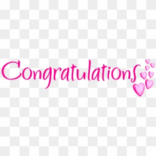 Free Clipart Congratulations - Congratulations Pink Png, Transparent Png