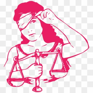 Innocent Until Proven Guilty Cartoon , Png Download - Lady Justice Removing Blindfold, Transparent Png
