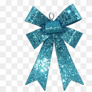 #ftedtickers #bow #glitter #sparkle #blue #bow #christmas - Turquoise Christmas Bows, HD Png Download