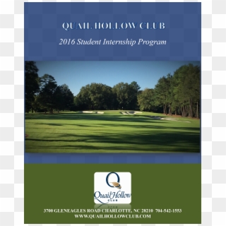 Quail Hollow Internship 2016-1 - Quail Hollow Club, HD Png Download
