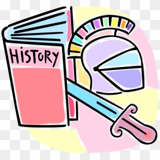 Vector Illustration Of School History Class Textbook - School Subjects History Clipart, HD Png Download