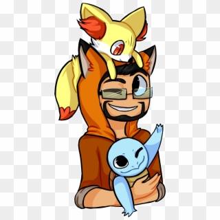 Slyfox~and~his~pokemon - - - - - - - Cartoon, HD Png Download