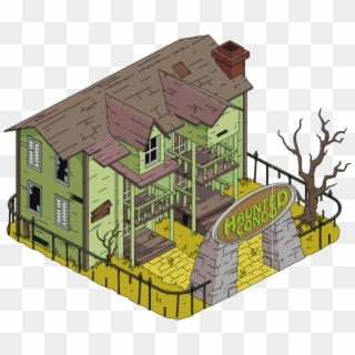 Tapped Out Haunted Condo - Simpsons Tapped Out Buildings, HD Png Download