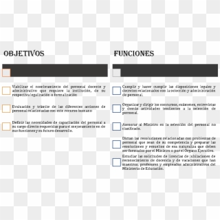 Objetivos Y Funciones - Funciones Del Ministerio De Educación, HD Png Download