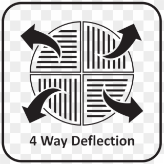 Four Directional Air Flow Icon - Cross, HD Png Download