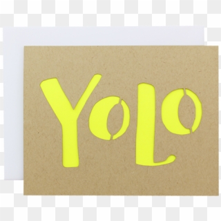 Yolo Laser Cut Card - Plywood, HD Png Download
