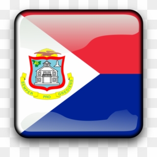 Flag Of Sint Maarten Computer Icons Saint Kitts And - St Maarten Coat Of Arms, HD Png Download