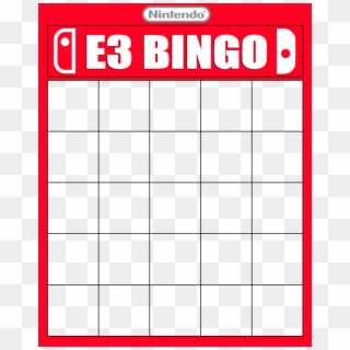 View Samegoogleiqdbsaucenao Bingotemplate , - Nintendo E3 2018 Bingo Template, HD Png Download