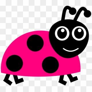 Pink Lady Bug Clipart, HD Png Download