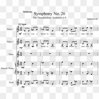 26 Sheet Music Composed By Jadaszewski 1 Of 11 Pages - Sheet Music, HD Png Download