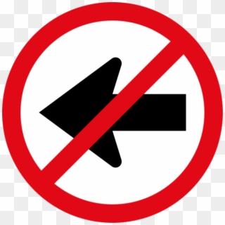 Left Turn Prohibited - Prohibited Logo, HD Png Download