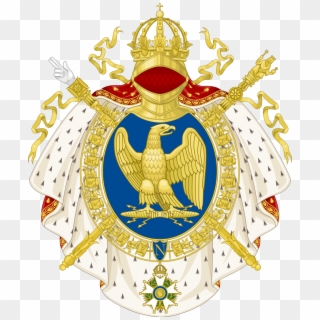 Coat Of Arms Of The First French Empire, Round Shield - French Empire Coat Of Arms, HD Png Download