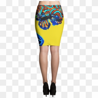Yellow Fish Out Of Water Pencil Skirt - Tartan Pencil Skirt, HD Png Download