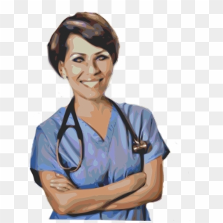 Mujer, Enfermera, Médico, Siniestros, De Emergencia - Modern Nurse Clip Art, HD Png Download
