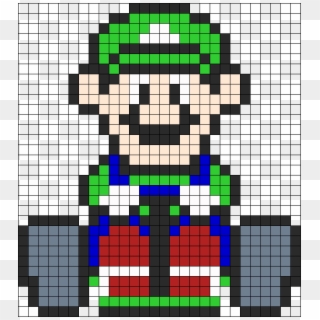 Luigi Mario Kart Perler - Sprite Super Mario Kart Mario, HD Png Download
