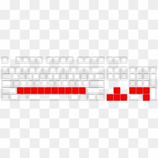 Row 1, Size Cherry Mx Keycap - Keyboard Row 1, HD Png Download