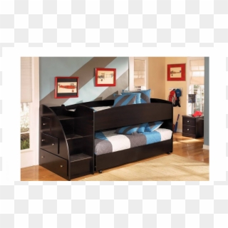 Embrace Twin Loft Bed - Ashley Loft Twin Bed With Stairs, HD Png Download