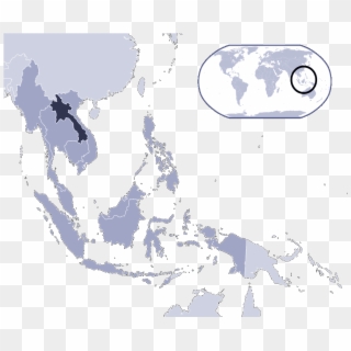 Where Is Laos Located - Thailand In Asean, HD Png Download