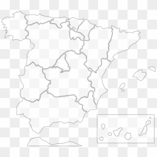 Spain Map Europe Country Spanish - Mapa España Vector Gratis, HD Png Download