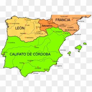 Map Of The Iberian Peninsula In - Peninsula Iberica Map, HD Png Download