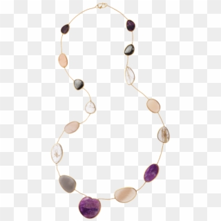 Pippa Small Flat Stone Necklace - Necklace, HD Png Download