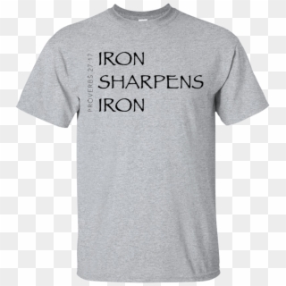Iron Sharpens Iron -black Font - Flight Crew T Shirts, HD Png Download
