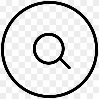 Magnifier Search Interface Circular Button - Dollar Sign Icon Powerpoint, HD Png Download