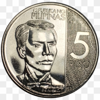 - - 5 Peso Coin Philippines, HD Png Download