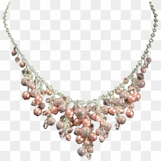 #pink #pearl #necklace #jewelry #freetoedit - Pearls Necklace Transparent Background, HD Png Download
