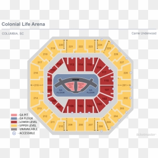 Carrie Underwood - September - Golden 1 Center Seating Chart, HD Png Download