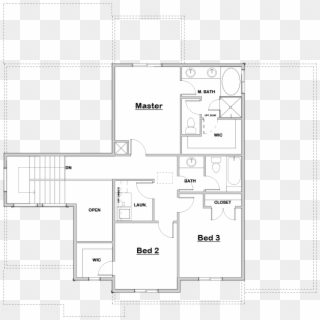 Upper Floor - Floor Plan, HD Png Download