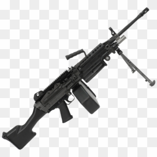 Picture Of Fn M249s Semi-auto Only W/ - Machine Gun Hd Png, Transparent Png