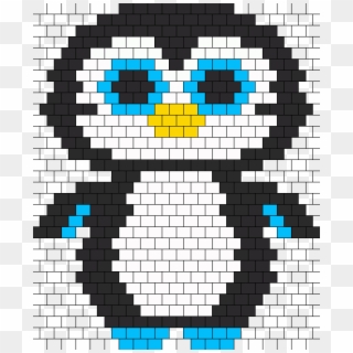 Peyote Beanie Boo Waddles Bead Pattern - Perler Bead Patterns Penguin, HD Png Download