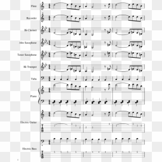 Tenten Theme Sheet Music 2 Of 6 Pages - Hometown Twenty One Pilots Notes, HD Png Download