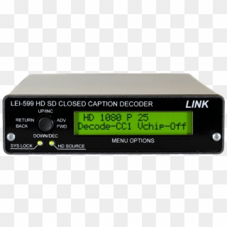 Hd Sd Closed Caption Decoder, Cea-608 And 708, Caption - Linestorage, HD Png Download