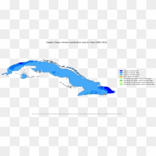 Koppen-geiger Map Cub Present - Simple Cuba Map, HD Png Download