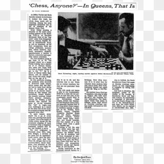 Queens Chess - Newsprint, HD Png Download