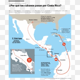 Costa Rica Applauds Obama Policy Change On Cuban Migrants - Migracion Hacia Costa Rica, HD Png Download