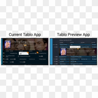 As A Native App, Tablo Preview App For Android Tv And - Record List Design In Tv Apps, HD Png Download