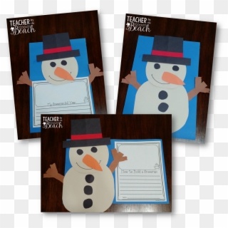 The Craft Is A Non-tracer Craft - Snowman Writing Craft, HD Png Download