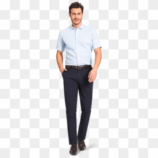 Short Sleeve Dress Shirt - Short Sleeve Shirt With Pants, HD Png Download